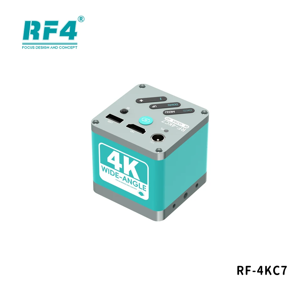 RF4 RF-4KC7 FULL HD 4K HDMI Výstupný zväčšovač VIDEO VIDEOKONALO SKOTROVANIE Priemyselné video pre triokulárny mikroskopový fotoaparát