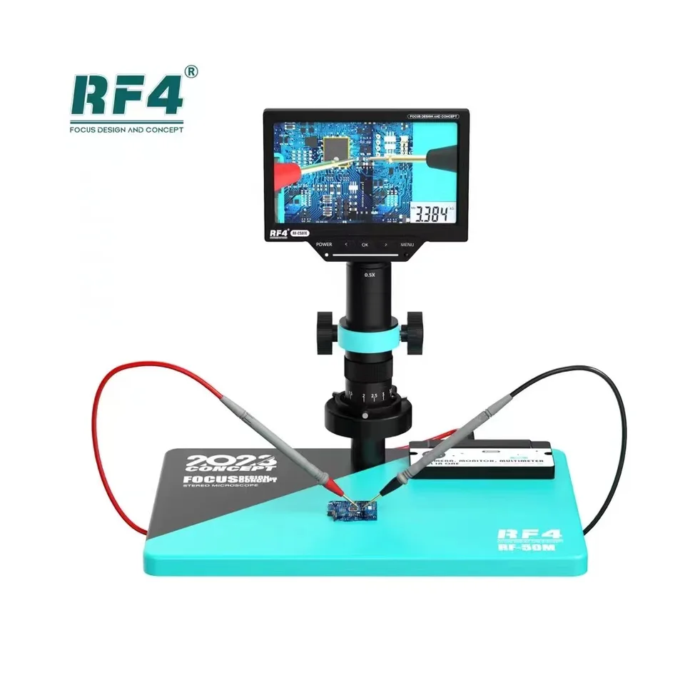 RF4 RF-50M digitálny HD mikroskopový zvárací zváranie opravy BGA Workbench pre základnú dosku údržby mobilných telefónov