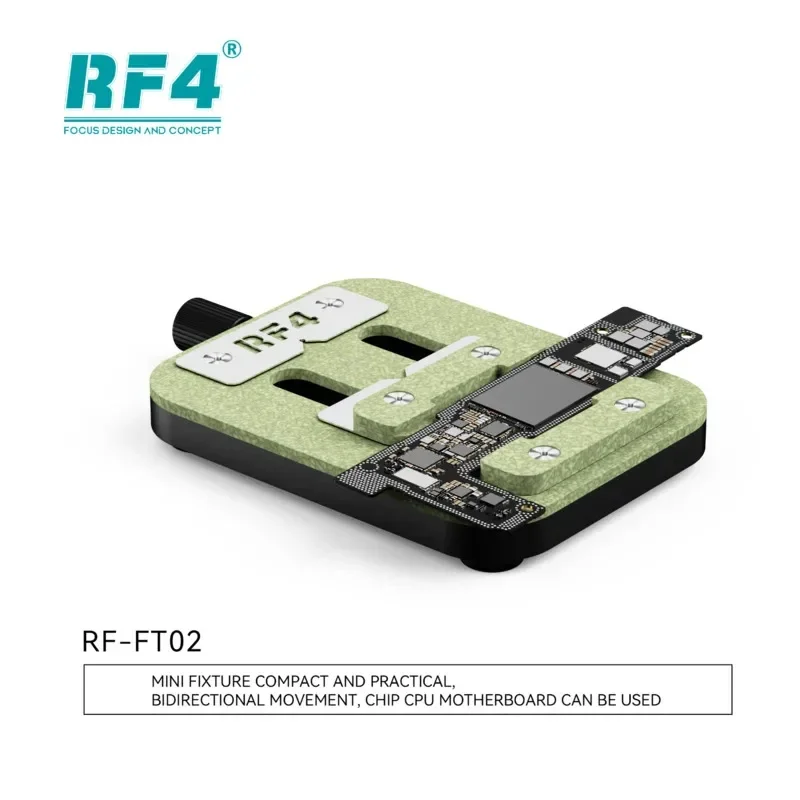 RF4 RF-FT02 Universal PCB Chip Mini Precíznosť hlavnej dosky IC držiak čipu nastaviteľná CLAMP IC čip BGA spájkovacia svietidla