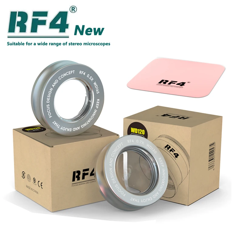 RF4 WD165 0,5x 0,7x 0,48x pomocné objekty Mikroskop Camera Camera pre trinokulárny stereofónny zväčšenie mikroskop