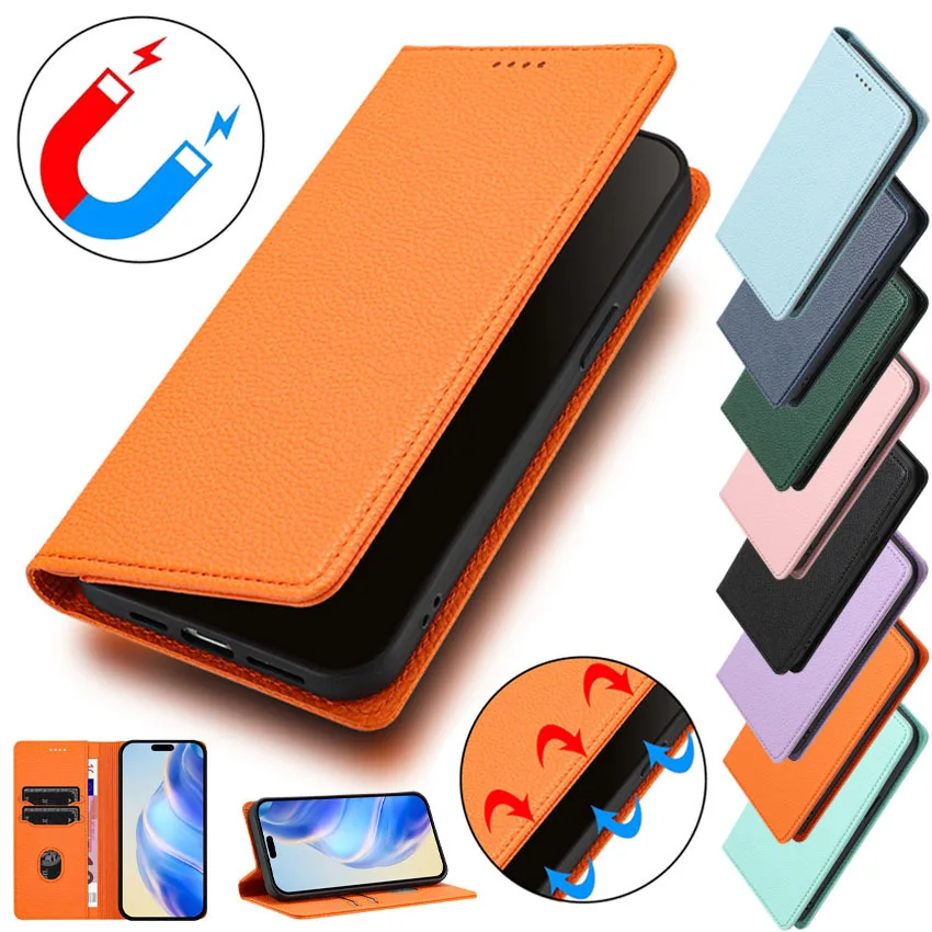 RFID blokovanie kože pre iPhone 16 15 14 13 12 11 Pro Max 7 8 Plus x xs xr SE Magnetická peňaženka Flip karta Slot Phone Cover
