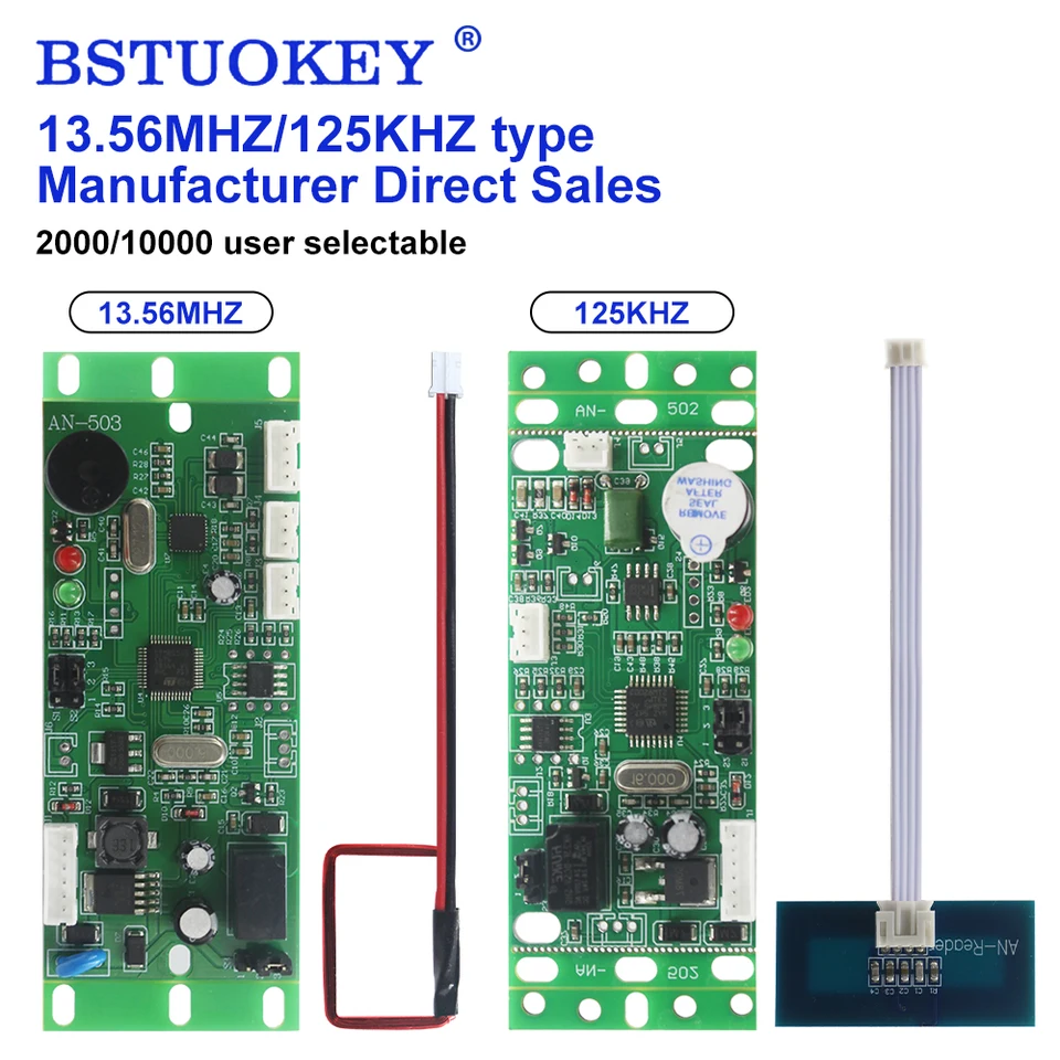 RFID karta vložená budova Modul interkomového modulu Decoder Card Reader Modul 125KHz TK4100 13,56MHz MF doska pre riadiaci systém prístupu