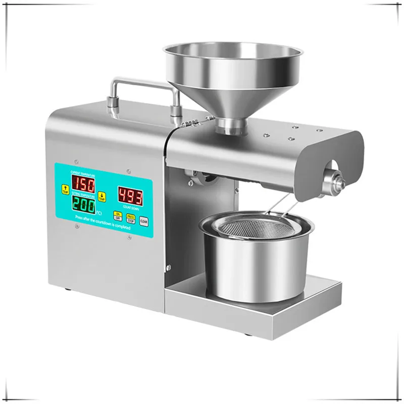 RG-312 Intelligentná teplota regulovaná olejový lis malá nehrdzavejúca oceľ Home Oil Press