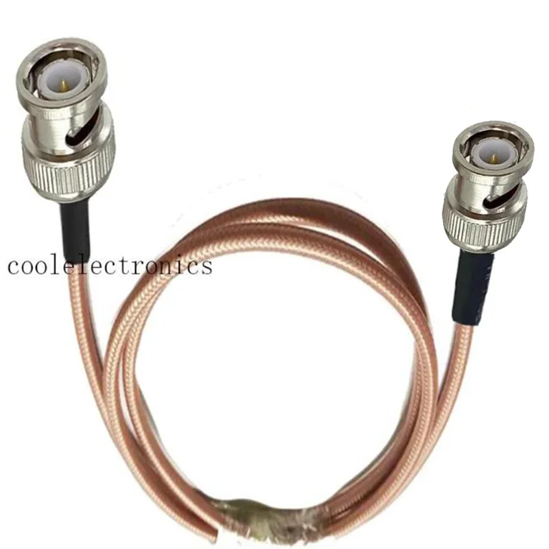 RG142 50OHM Kábel BNC Muž do BNC Mužská zástrčka RF Crimp Crim Doty Coax Pigtail Conektor Connect Connect 10/15/20/50cm 1/2/3/5/10M