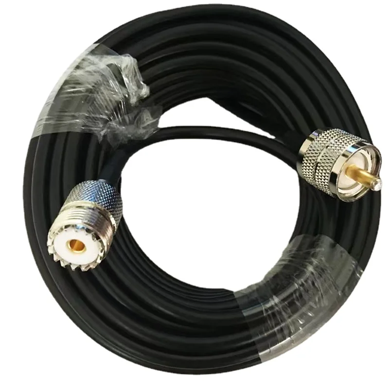 RG58 koaxiálny kábel UHF Muž PL259 do UHF Žena SO239 konektor UHF samec samice pre rg58 rozšírenie RF rýchle dodanie meď meď