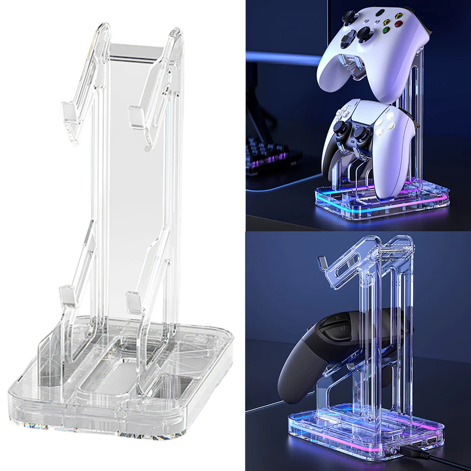 RGB GamePad Rack Stand START STRÁNKA SADING DEAD MONT OVERGER DRIDER Odnímateľný protišmyk proti šikanovaniu pre ps5 ps4 prepínač Xbox