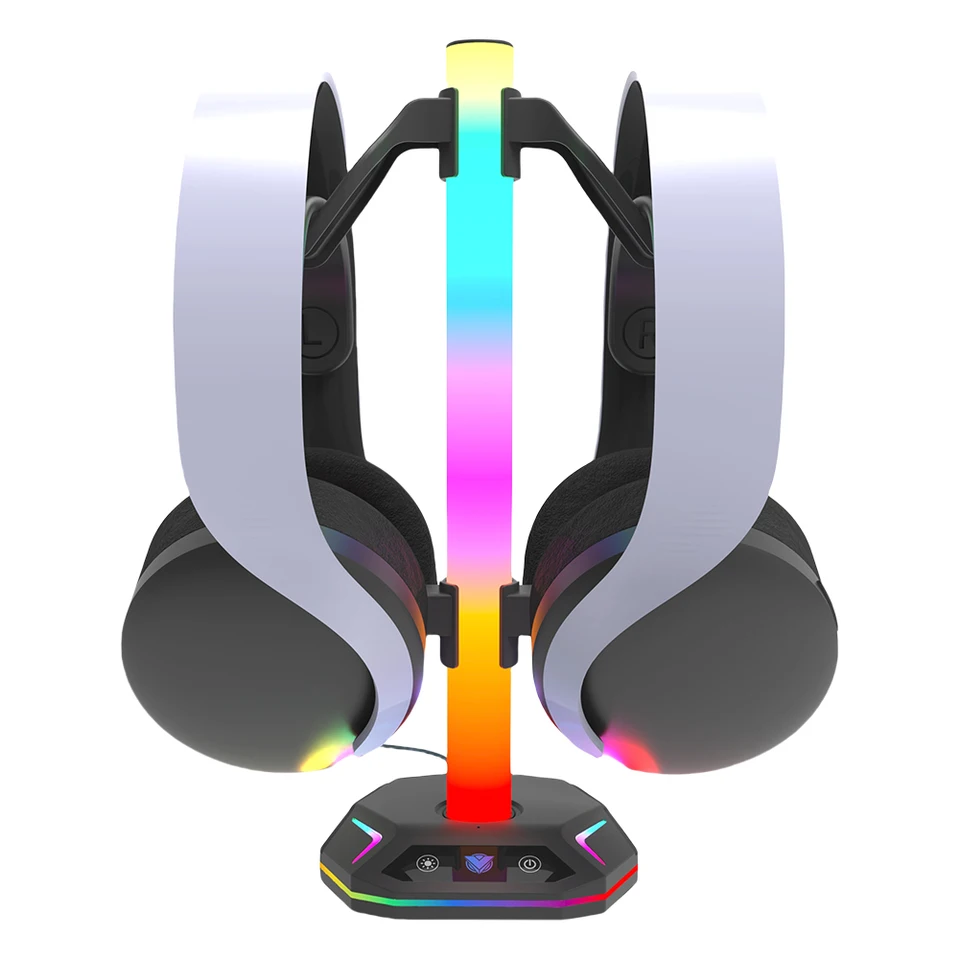 RGB headset stánok 9 Svetelné režimy pre držiak stolového ovládača stolov pre ps5/ps4/xbox/prepínač Pro GamePad a headset