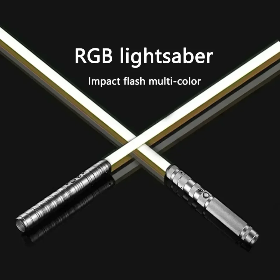 RGB kovový svetelný meč laserový meč Sabre de luz Foc Rave Weapon Dueling Blikajúca hračka 7