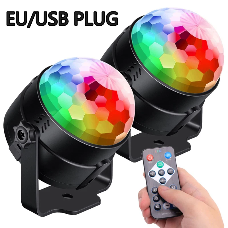 RGB LED disco pódium nočné svetlo Strobe lampa pre domov KTV Party Club Bar Dance vianočné darčekové osvetlenie efekt zvuku aktivovaný zvuk