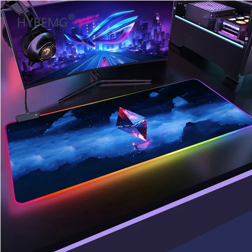 RGB Mausepad Gaming Computer Pad Mouse Gamer XXL 90x30 MousePad Ethereum Deskmat Kawaii Herné príslušenstvo stolové podložky Mause Pad