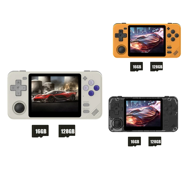 Rgb10x vrecková herná konzola 3,5 palca IPS obrazovka 16 GB+128 GB Open Source pre GBA GBC PSP NDS Simulator Video Game Console a