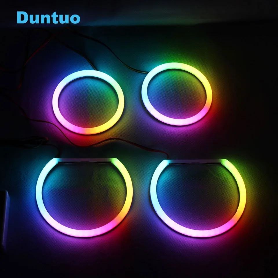 RGBW Angel Eyes Revolving Dynamic Cotton Sekvenciálne plynulé bluetooth App pre BMW E90 E91 E60/61 E81 82 83 E87 88 E46ti Compact