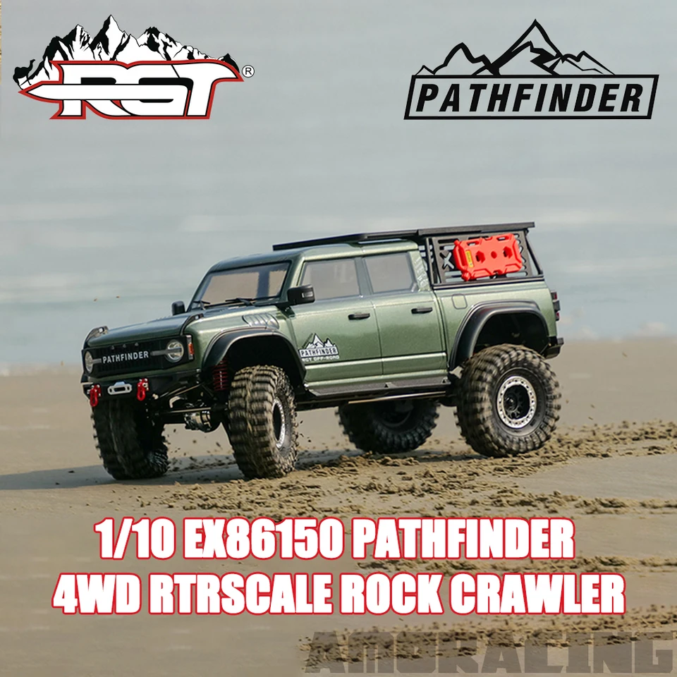 RGT EX86150 Pathfinder 4WD RTR 1/10 RC Simulovaný elektrický diaľkový ovládací model automobilový skalný prehľadávač dospelých Detské hračky