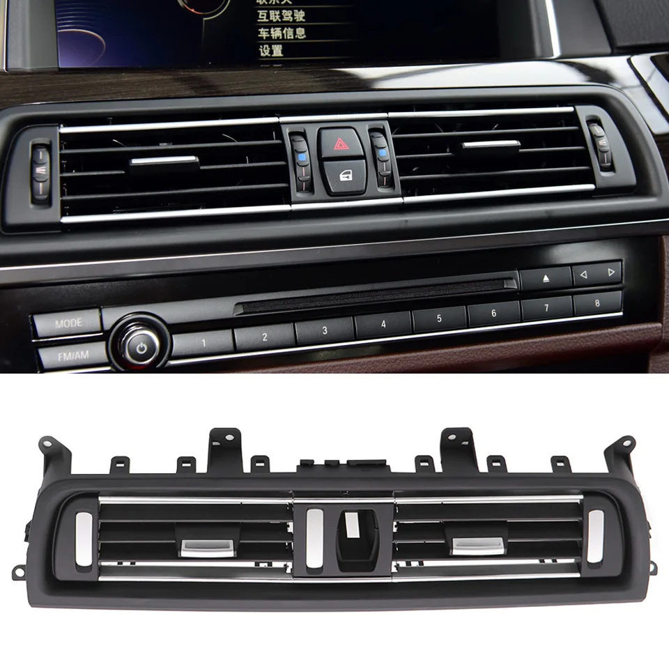 RHD Front Console Grill Dashboard Dash Dash AC Air Conditioner výmena za BMW F10 518D 520D 520I 530D 535I 550I 2011-2017