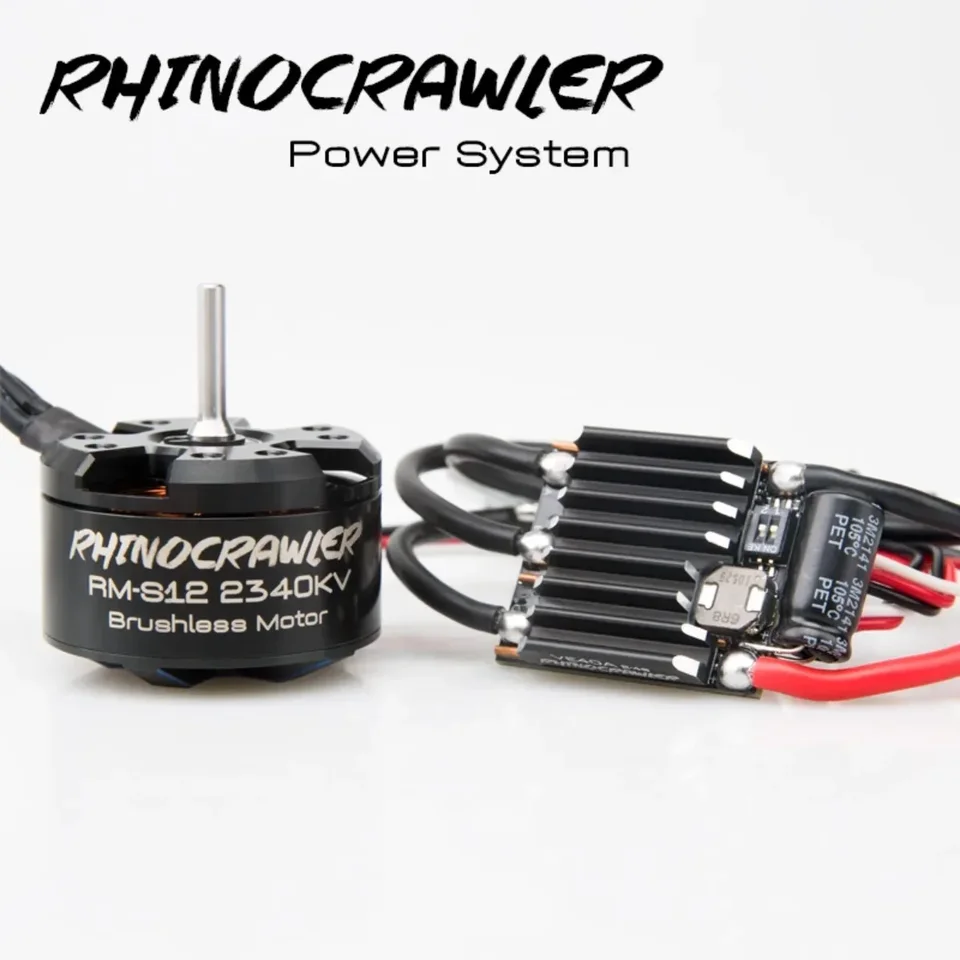 Rhinoesc RC AM32 Crawler ESC Power System RM-S12 Combo Combo 40A pre axiálne SCX10 TRAXXAS TRX-4 MOA
