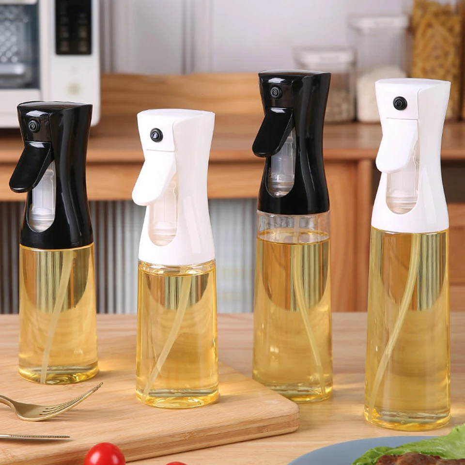 Riad BBQ Priehľadné varenie olej fľašu Olive Oil Spray pre fitnes omáčku set postrekovač kuchyn