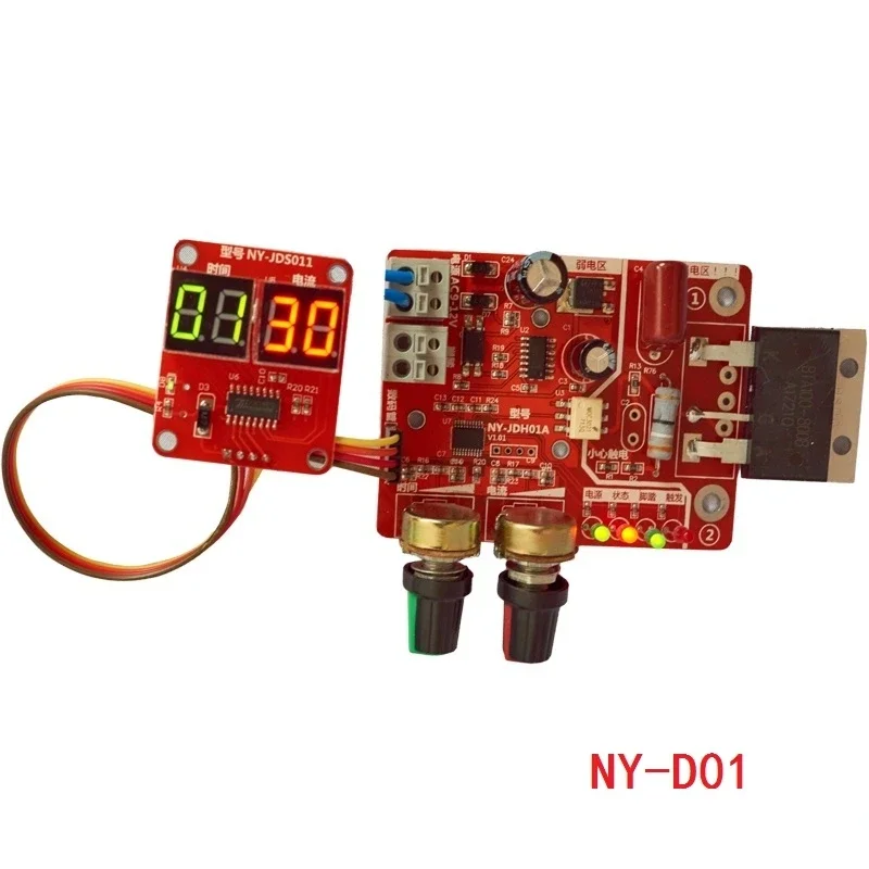 Riadiaca doska na zvárače 100A Digitálne zobrazovacie bodové zváranie Čas a časovanie panela Current Controller Ammeter NY-D01