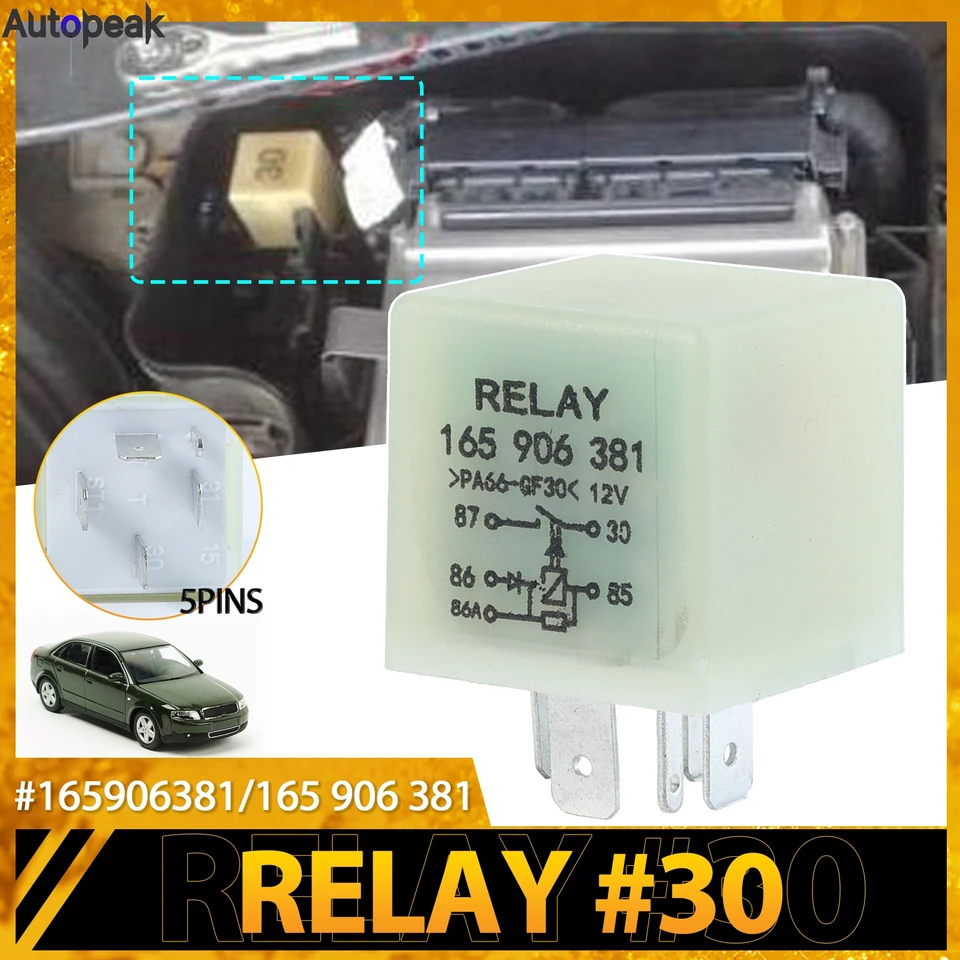 Riadiaca jednotka motora CAR ECU a palivové čerpadlo 5-kolíkové relé (č. 30) 165906381 165 906 381 pre Volkswagen VW Passat B5 Corrado Audi A4 A6