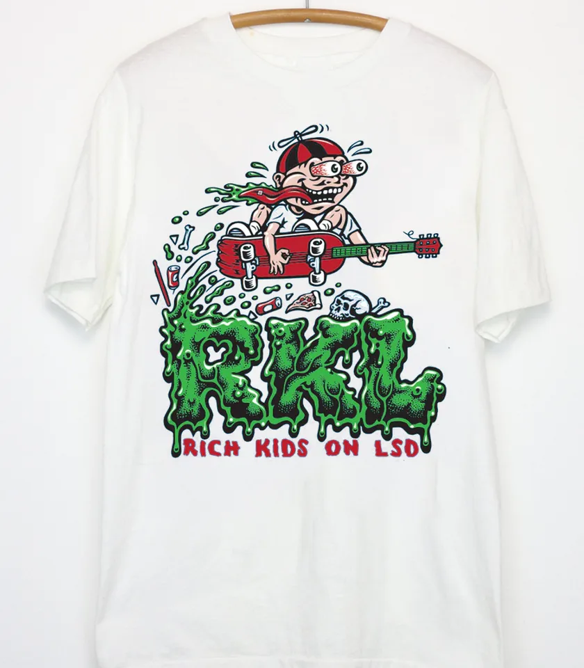 Rich Kids on LSD Band RKL White T-Shirt Krátke rukávy Všetky veľkosti S-5XL TA4915