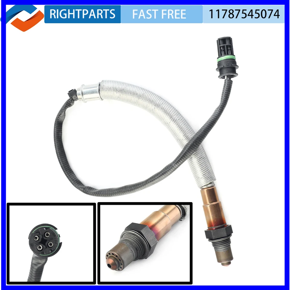 RightParts 11787545074 234-4876 Zadný downstream kyslíkový senzor pre BMW E60 E70 E90 128i 135i 328i 550I 650I 750i X5 X6 Z4