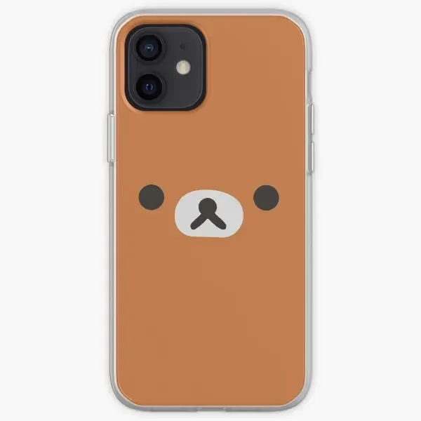 Rilakkuma Bear Face iPhone Tvrdý puzdro na puzdro Pase Puzdet prispôsobiteľné pre iPhone 11 12 13 14 Pro Max Mini 6 6s 7 8 Plus x xs xr max