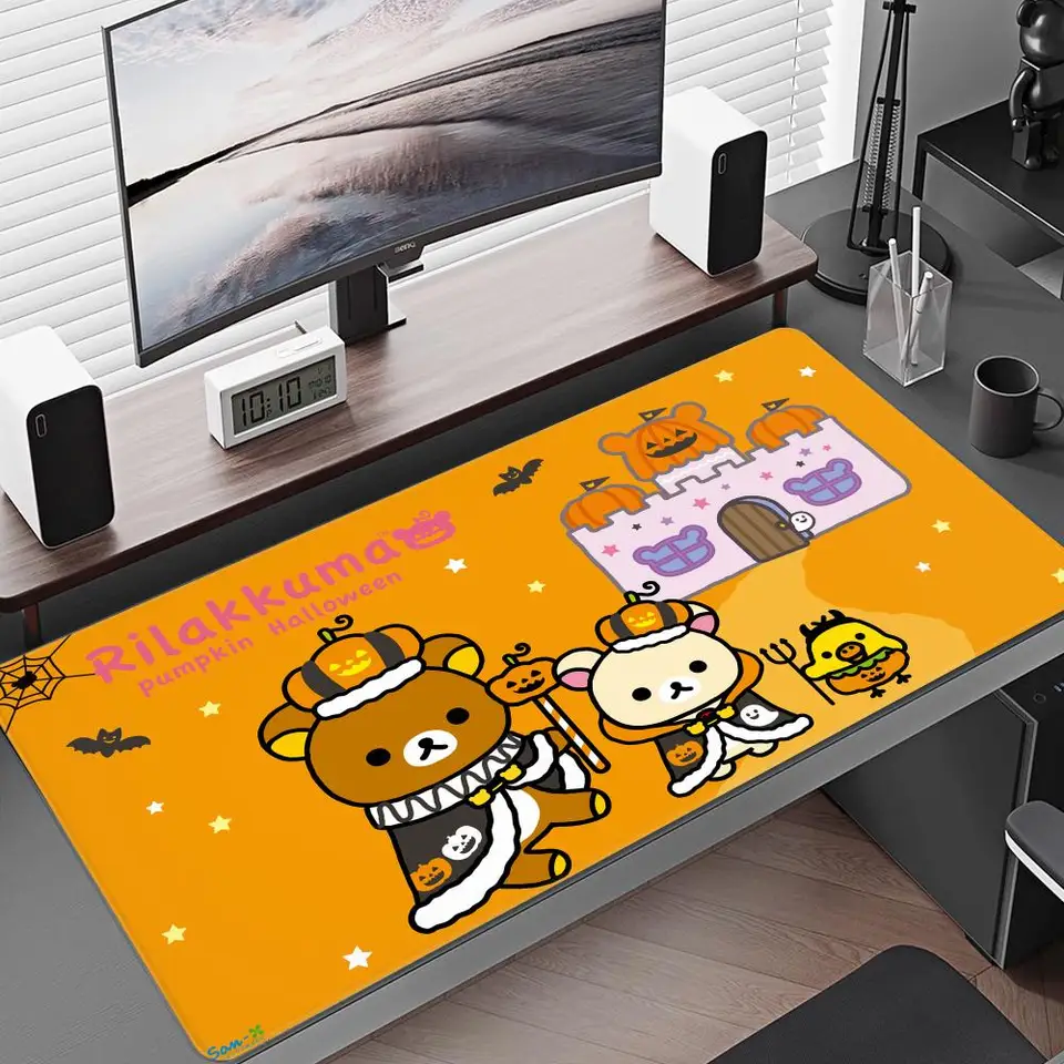 Rilakkuma PC Gaming Gaming MousePad Gamer Cute Mouse Pad XXL Klávesnica Mat Kawaii Desk Deskry Deskmat Mats Anime Mause Pads skrinky
