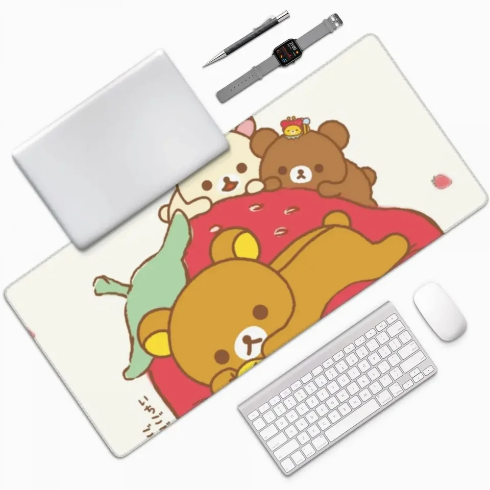 Rilakkuma Sakura veľká myš na počítač počítač Klávesnica Myš Moust MAT Gaming PC LAPTOP Desk Mat Office Accessories Table Mats