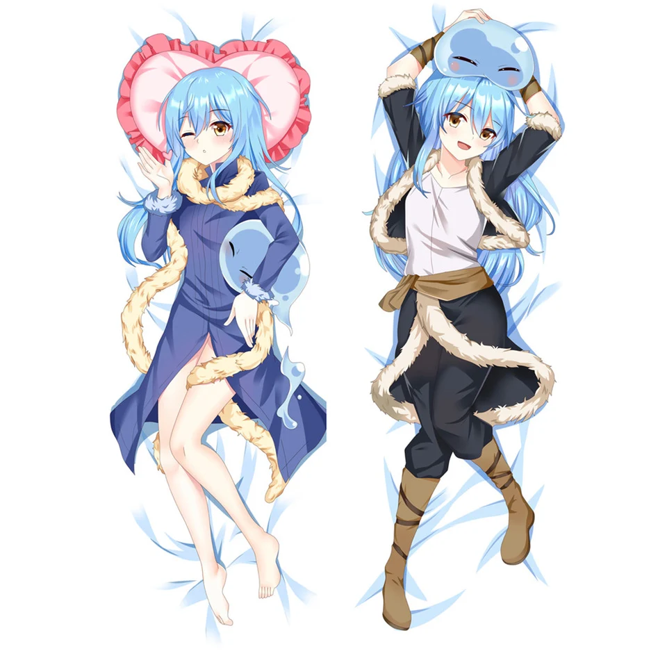 Rimuru Tempest Body vankúš v tom čase som sa reinkarnoval ako sliz Dakimakura, ktorý objíma vankúš na vankúš.