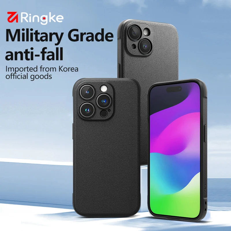 Ringke Onyx s iPhone 15 Plus puzdro Ochrana vojenskej triedy TPU Shock odolný voči drsnému nárazníkovi Full Protection Cover