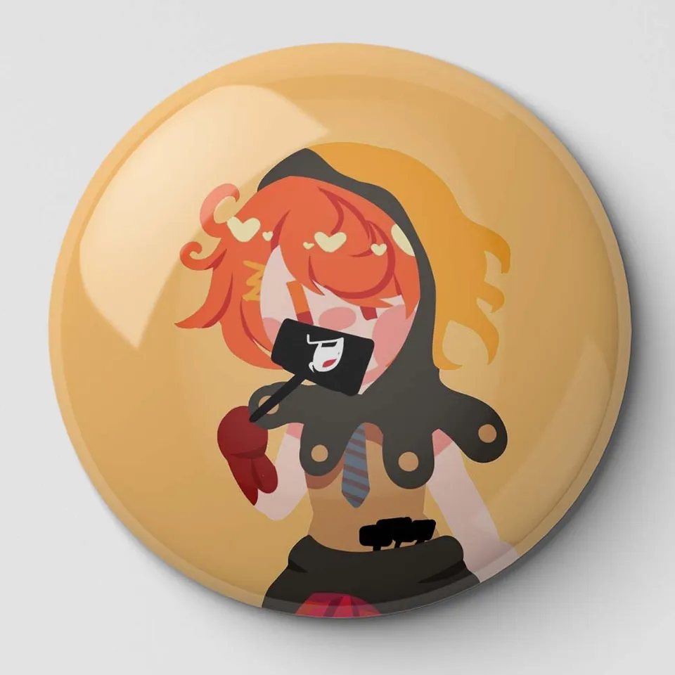 Rio Ranger Chibi Soft Button Pin Pin Prispôsobiteľné ženy Roztomilý odznak kovový klobúk Obliekanie darček broš
