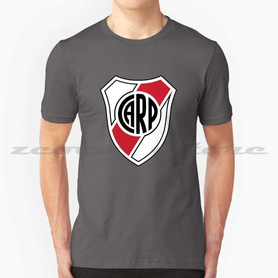 River Plate Crest Logo tričko 100% bavlna Pohodlné vysokokvalitné futbalové futbalové športové klub Crest Logo Argentína South