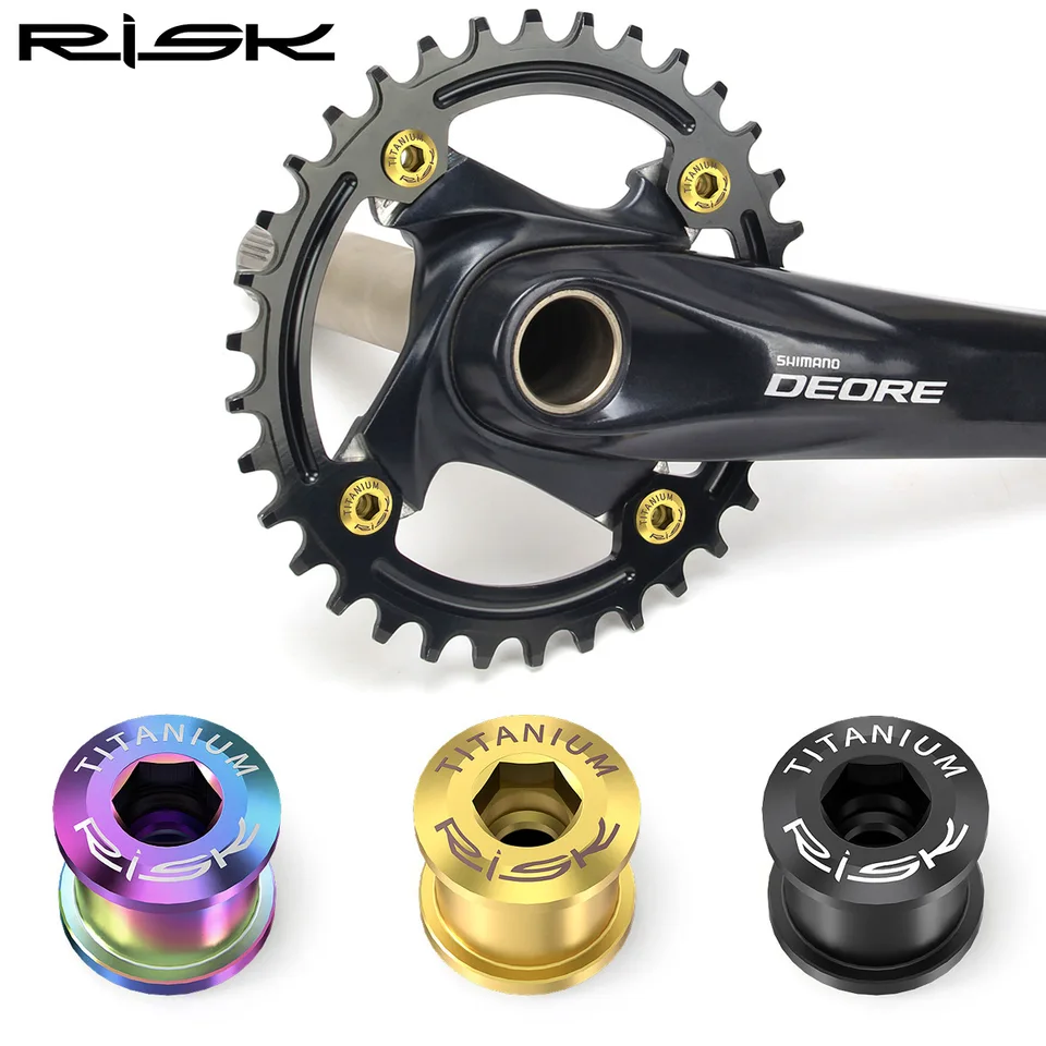 Riziko 6,5 mm prevodové opravy skrutiek pre MTB skladací bicykel Titanium Zliatina Bicykel Lock Lock Screcks Chaincing Chain Color Fixné skrutky pre XT