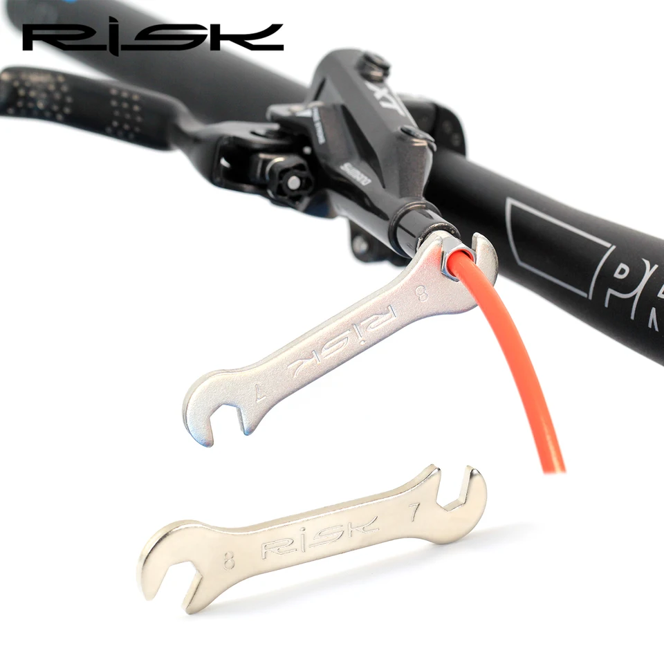 Riziková metrika 7 mm 8 mm bicykel Hydraulická disková brzdová hadica na kľúče pre olejové rúrkové káblové tvarovky Hydraulický strmeň