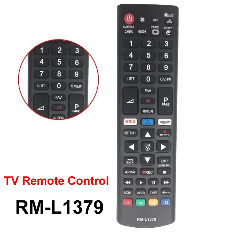 RM-L1379 TV Wireless diaľkový ovládač pre LG Smart TV 3D Amazon Netflix 43LJ5500 43LJ550M SMART TV CONTROL CONTROL