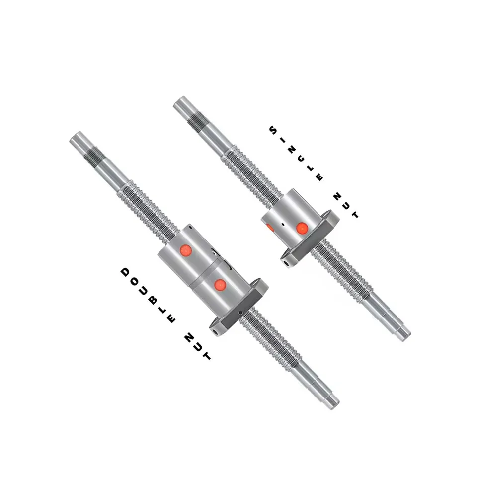 RM2505 BallScrew SFU2505 200 - 2550 mm 25 mm loptová skrutka C7 s 2505 2510 príruba s jednou / dvojitou matičkou BK / BF20 END OPRADOVANÉ PRE CNC