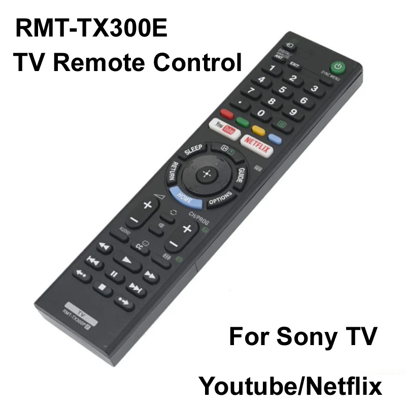 RMT-TX300E TV diaľkový ovládač pre Sony LED LCD LCD SMART TV Prejdite YouTube Netflix kompatibilné s STANRT KD-55XE8505 KD43X8500F