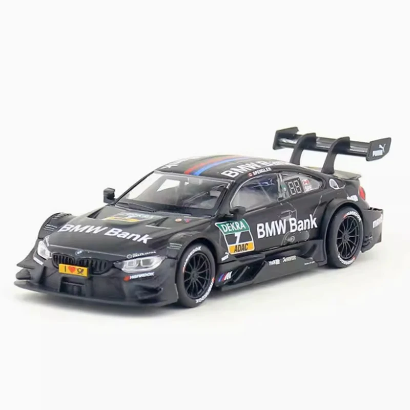 RMZ CITY1: 43 BMW M4 DTM RALLE CAR SIMULÁCIA Kovový model suvenír Classic Static Display Collection Gift