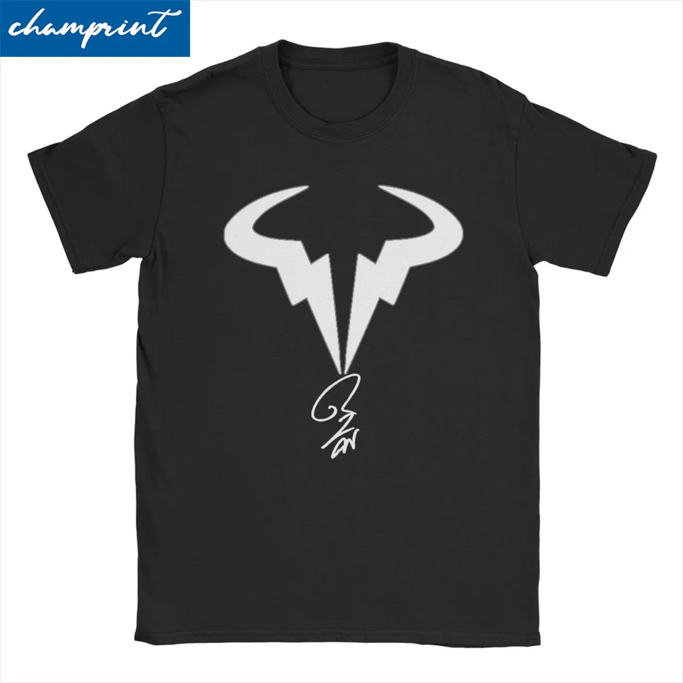 RN RAFA Tennis Player logo T TRICHLE MEN Ženy 100% bavlnené tričko CREWNECK RAFAEL NADAL TEE TILE TOPE TOPS TOPS NARODENIE