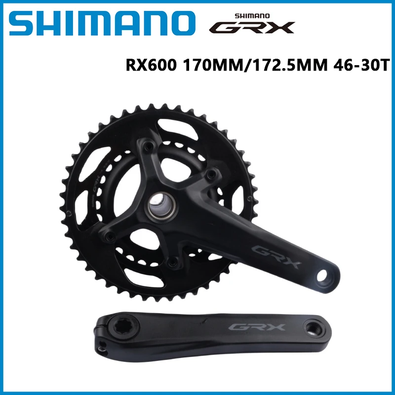 Road Crankset Shimano GRX Crankset FC RX600 160 mm 170 mm 172,5 mm 46-30T