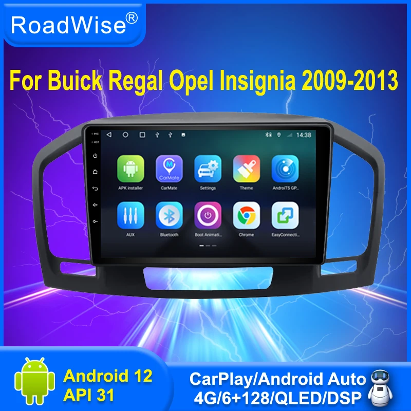 Roadwise Android Car Radio Multimedia CarPlay pre Buick Regal Opel Insignia 2009 2010 2012 2012 2013