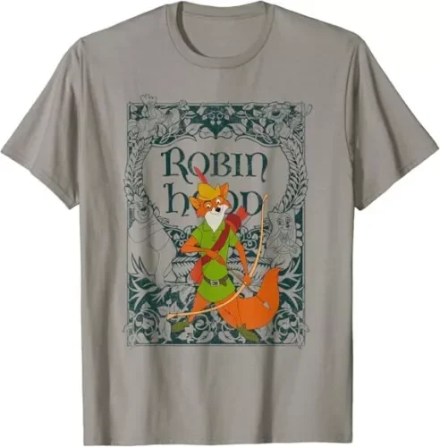 Robin Hood Retro vintage zúfalé tričko anime grafické tričká pre mužov oblečenie žien