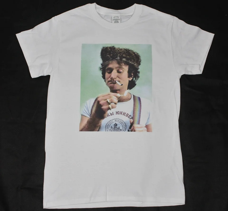 Robins Williams Mork White T košele dostupné s 3xl