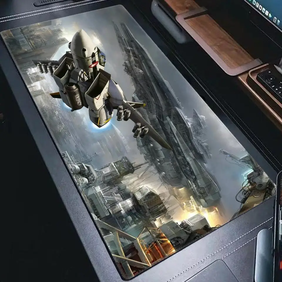 Robotech PC Gamer Cabinet Desk Mat Mausepad Gaming Accessories Mouse Mouse Mouse Mouse Mouse Pad Anime Myši Klávesnice Počítač