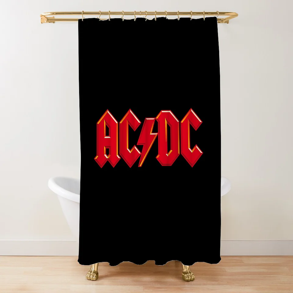 Rock-ACDC Kúpeľňa sprchovací záves vodotesná tkanina Kúpeľňa záclon