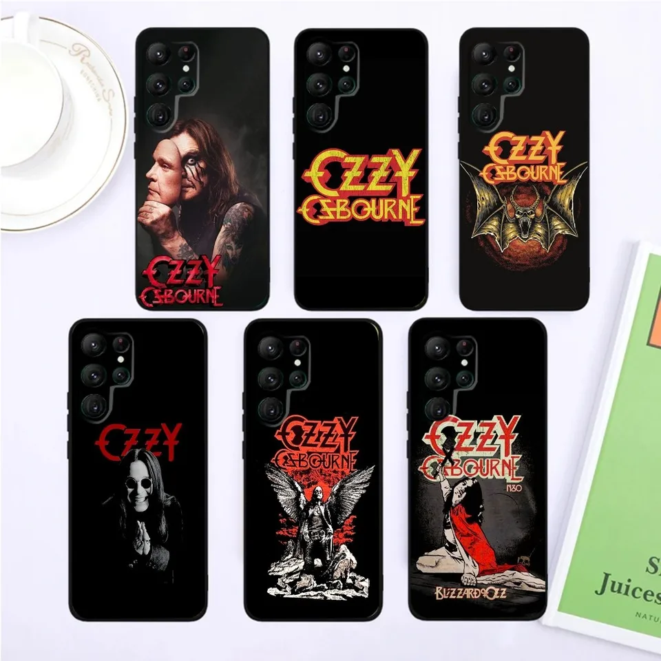 Rock Band O-okzsy Osbourne Phone Case pre Samsungs24, S23, S22, S21, Ultra Pro S10, S30PLUS, S9,20LITE Čierna obálka