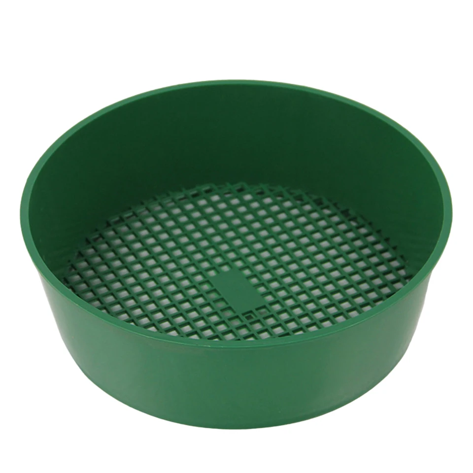 Rock Garden Sieve Lightweight Prenosná obrazovka Preosievanie pôdnej špiny Sifter Compost Compost Sfer pre záhradné záhrady Bonsai