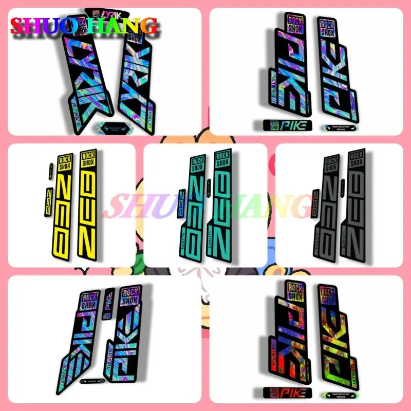 Rock Shox Lyrik Pike Select Yari Zeb R Lyrik 2020 2021 Ultimate Fork Mountain Bike Cycling Cycling Nálepka olej Slick Car Sticker