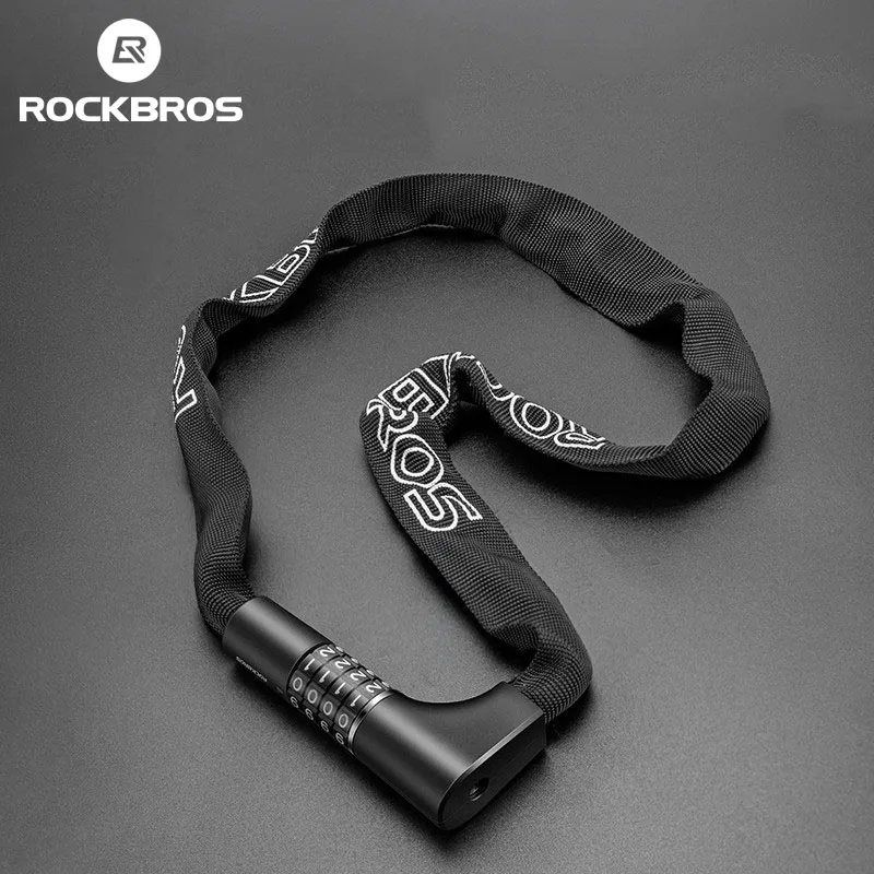 Rockbros Bicycle Lock Heslo Digit kód Kľúč Kľúč ZAME ZADNÁ ZLATNÁ PROTIDLA PRÍRUČKA ZAMESTNANIE Multifunkcie zámku Bicykel