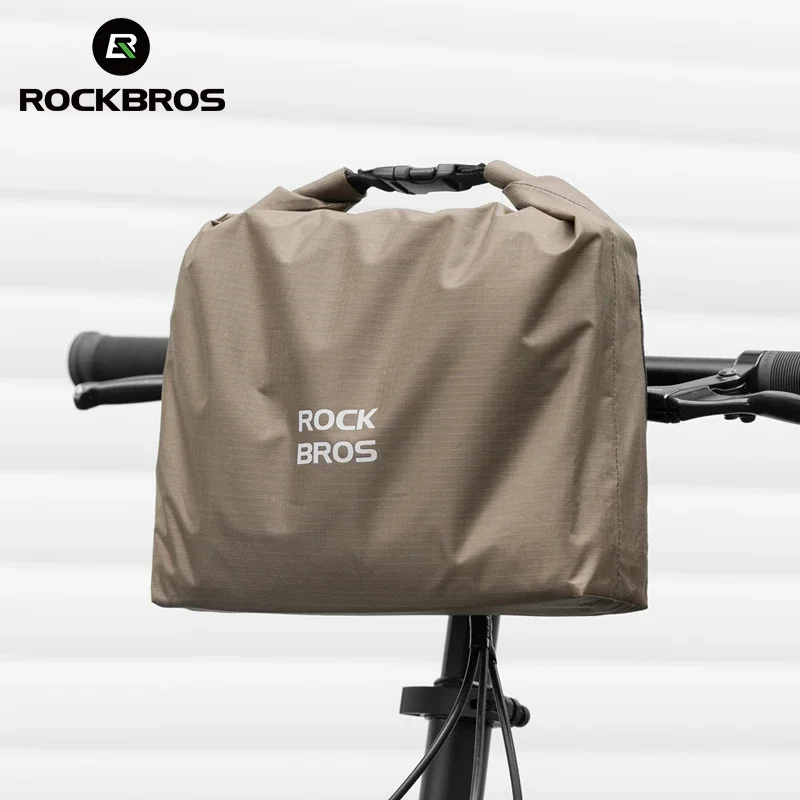 Rockbros Bicycle predné vrecko Vodotesné vrecko na riadidlá 2,5-4 l Nylon prenosný vrecko na skladanie bicyklov MTB Cycling Actle