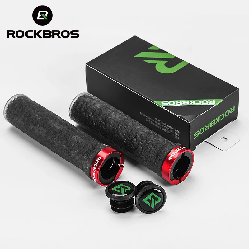 Rockbros bicykel riadidlá rukoväte MTB MTB Grips proti skĺznutiu nárazov nárazová rukoväť Cover Mountain Road Bicke Grips